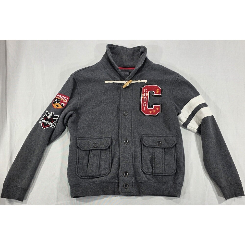 Vtg COOGI Letterman Sweater Jacket Men's L Streetwear Eclectic Grandpa Varsity